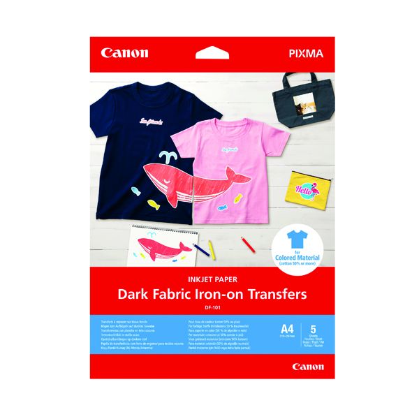 Canon Dark Fabric Iron-On Trans A4 image