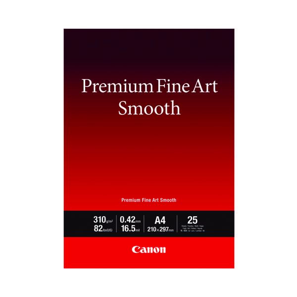 Canon Prem Fine Art Ppr Smoo A4 Pk25 image