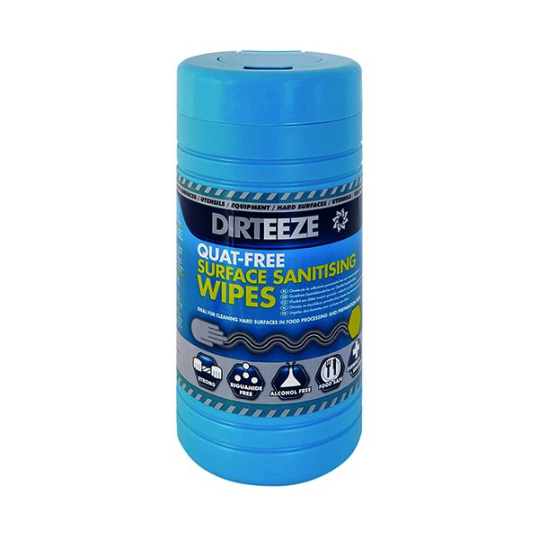 Dirteeze Quat-Free Sanit Wipe Pk250 image
