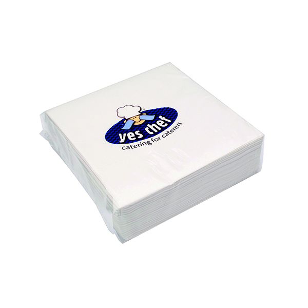 Napkin 400mm 2 Ply Wht Pk100 image