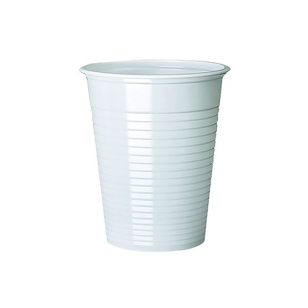 Mycafe Plastic Cups White 7Oz Pk1000 image