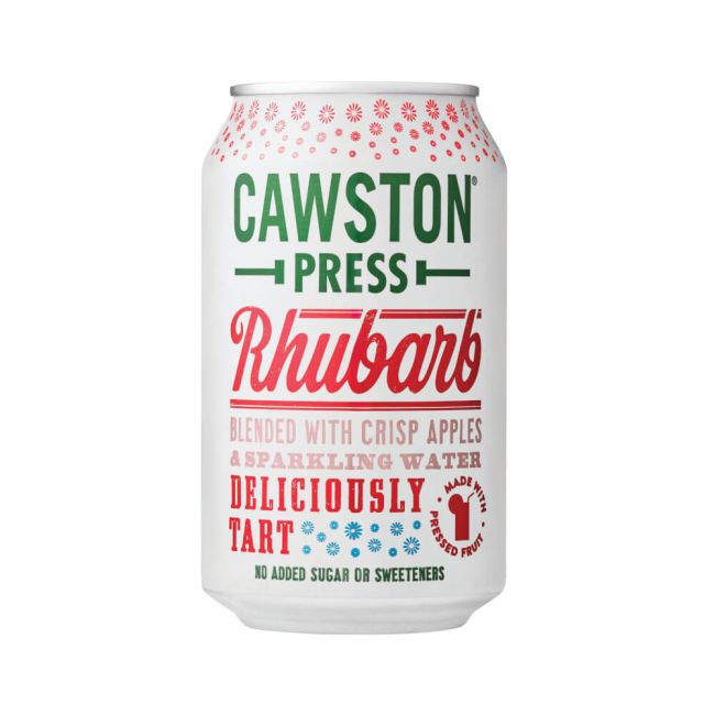 Cawston Press Sparkling Rhubarb Soft Drink 330ml Can (Pack of 24) CANS102 image 1
