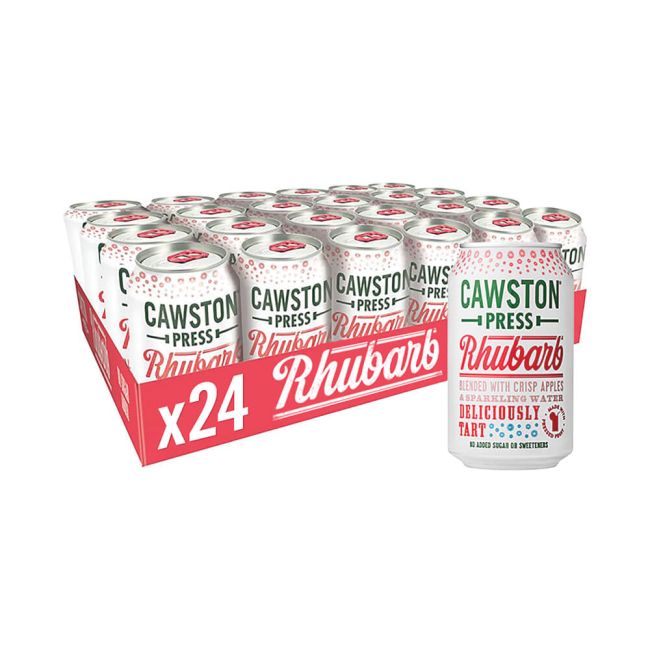 Cawston Press Sparkling Rhubarb Soft Drink 330ml Can (Pack of 24) CANS102 image 2