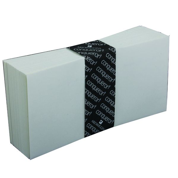 Conqueror Wove Dl Env Hi White P500 image