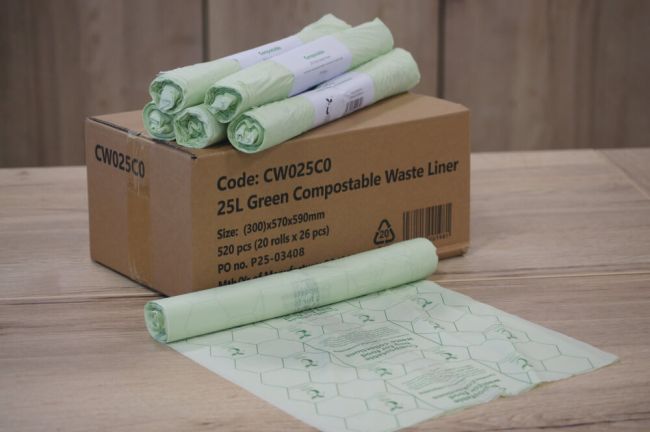 Compostable Food Waste Liners 25L 26x20 Rolls (Pack of 520) CW025C0 image 2