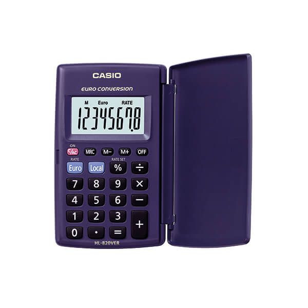 Casio HL-820 8 Digit Pocket Calc Blk image