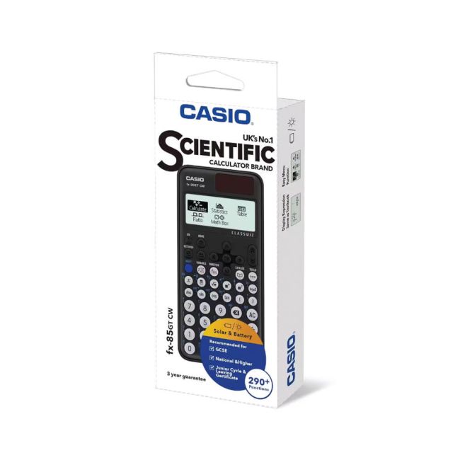Casio FX-85GTCW Scientific Calculator Black FX-85GTCW+-W-UT image 3