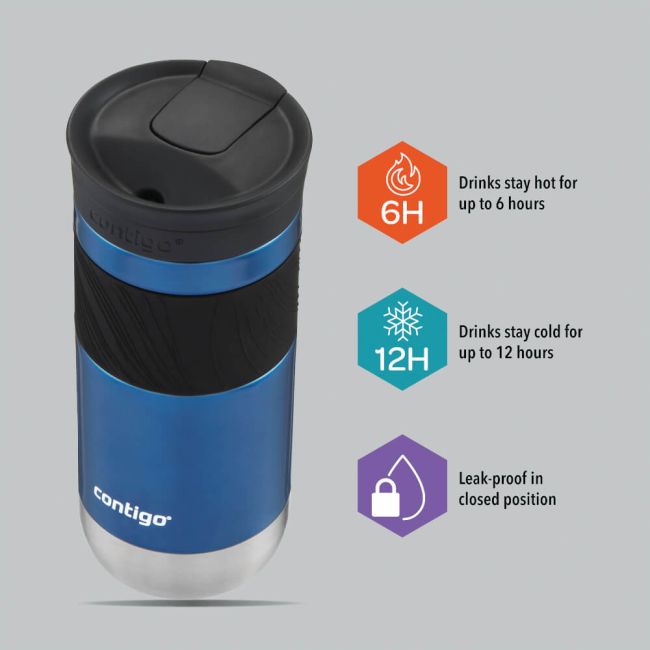 Contigo Byron 2.0 Snapseal Travel Mug 16oz/470ml Blue Corn 2174606 image 2