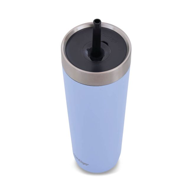 Contigo Luxe Steel Insulated Travel Tumbler/Straw 24oz Periwink 2212919 image 2
