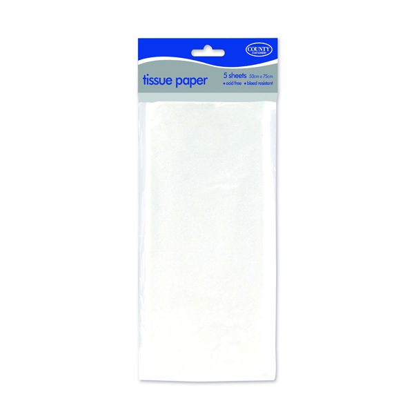 Tissue Paper White 5 Sheets 500x75mm image