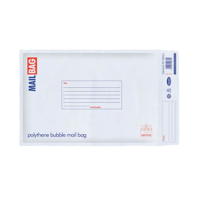 County Stationery Poly Bubble Envelopes Medium 210x335mm (Pack of 10) C272 image 1