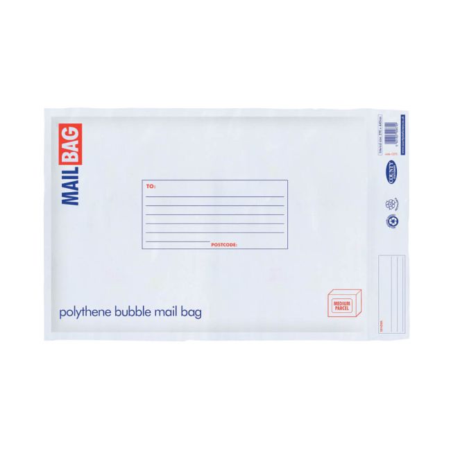County Stationery Poly Bubble Envelopes Large 290x440mm (Pack of 10) C273 image 1
