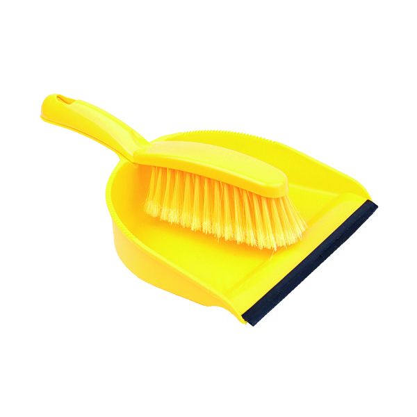 Dustpan And Brush Set Yellow image