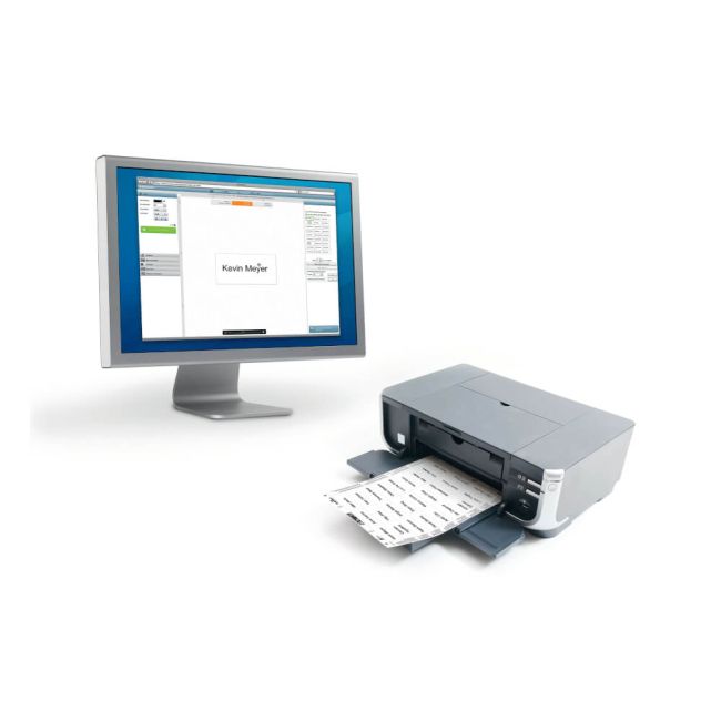 Durable Badgemaker Insert Sheets 61x210mm 150gsm White (Pack of 20) 146002 image 3