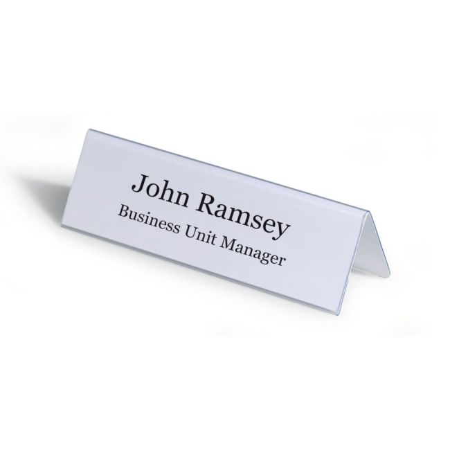 Durable Badgemaker Insert Sheets 61x210mm 150gsm White (Pack of 20) 146002 image 4