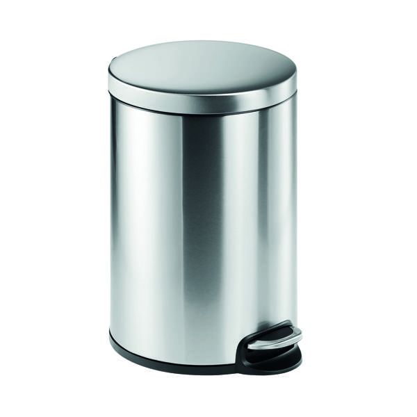 Durable Round Ssteel Pedal Bin 20L image