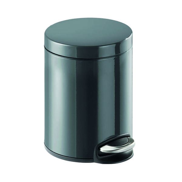 Durable Pedal Bin Metal Rnd 5L Cha image