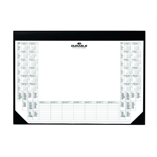 Durable Calendar Desk Mat Black image