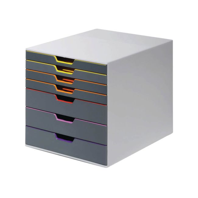 Durable Varicolor 7 Drawer Desktop Organiser Colour Coded A4+ 760727 image 2
