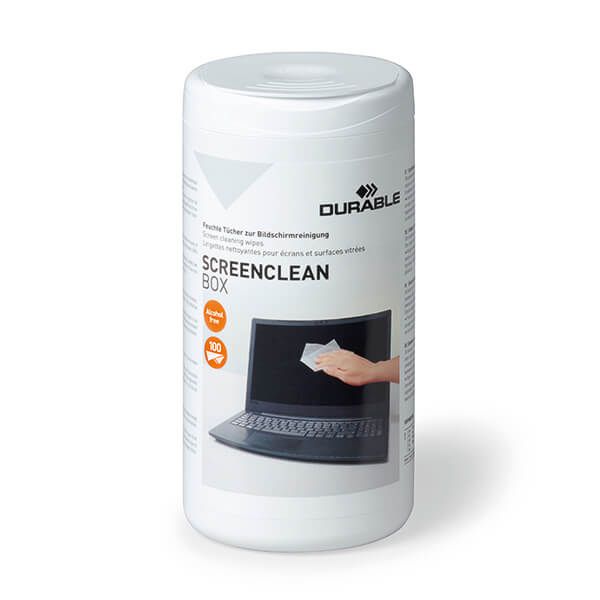 Durable Screenclean Box Wipes Pk100 image