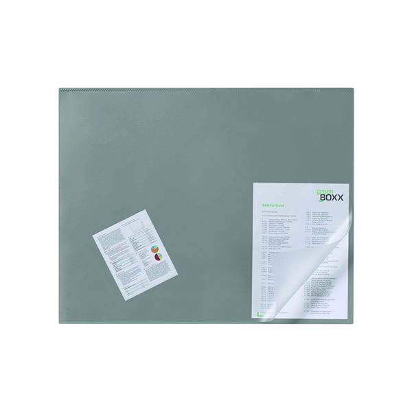 Durable Desk Mat Transparent Grey image