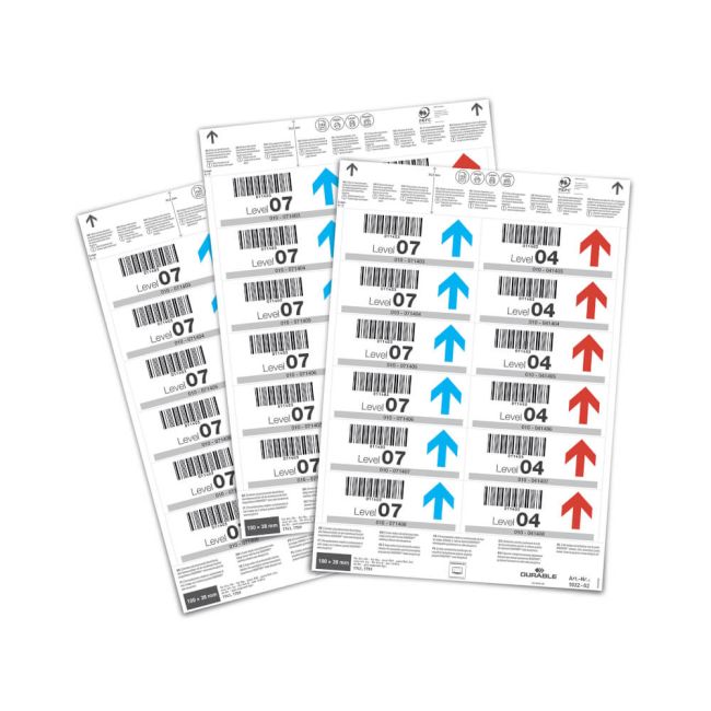Durable Insert Sheets 100x38mm White (Pack of 240) 102202 image 2