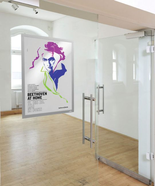 Durable Duraframe Poster Magnetic Signage Frame A2 Silver 505323 image 3