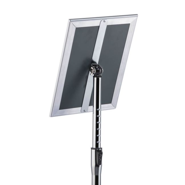 Durable Floor Infostand With Aluminium Snap Frame A4 Silver 479823 image 5