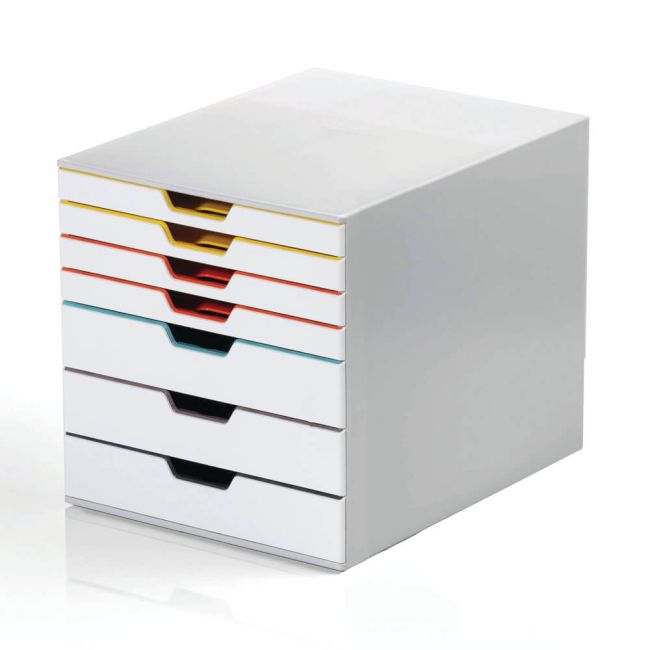 Durable Varicolor Mix 7 Drawer Desktop Organiser A4+ 762727 image 1