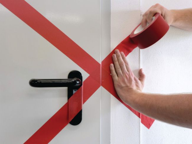 Durable Duraline Floor Marking Tape 50mm x 33m Red 104403 image 3