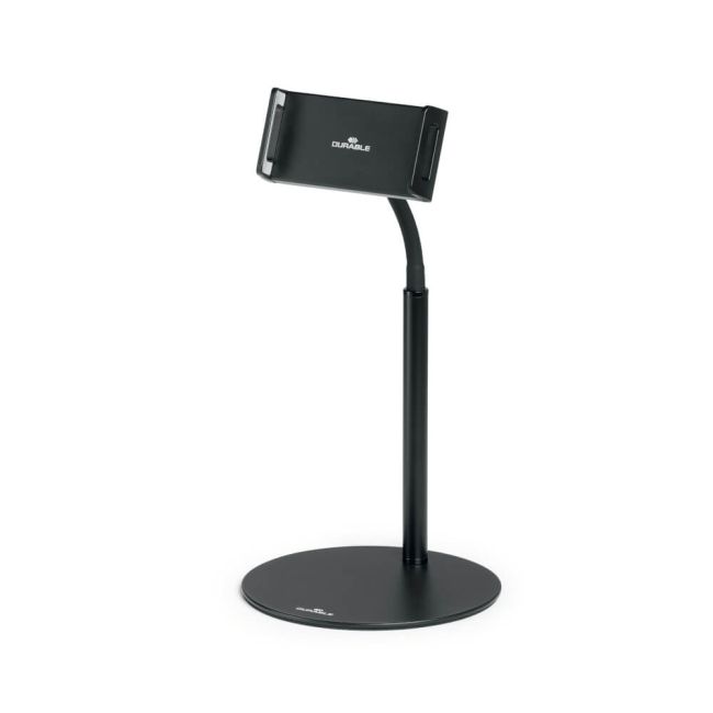 Durable TWIST 360 Gooseneck Tablet and Phone Holder iPad Desk Stand Black 894101 image 1