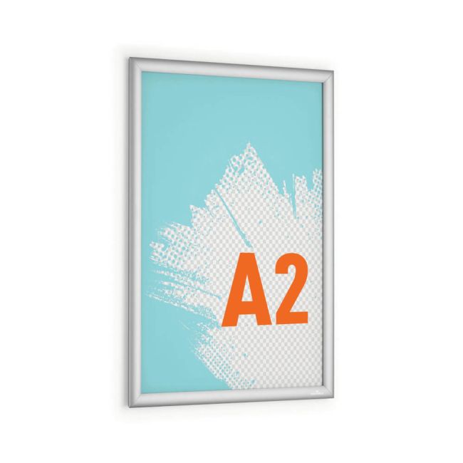 Durable Aluminium Snap Frame Notice Holder A2 Silver 500823 image 2