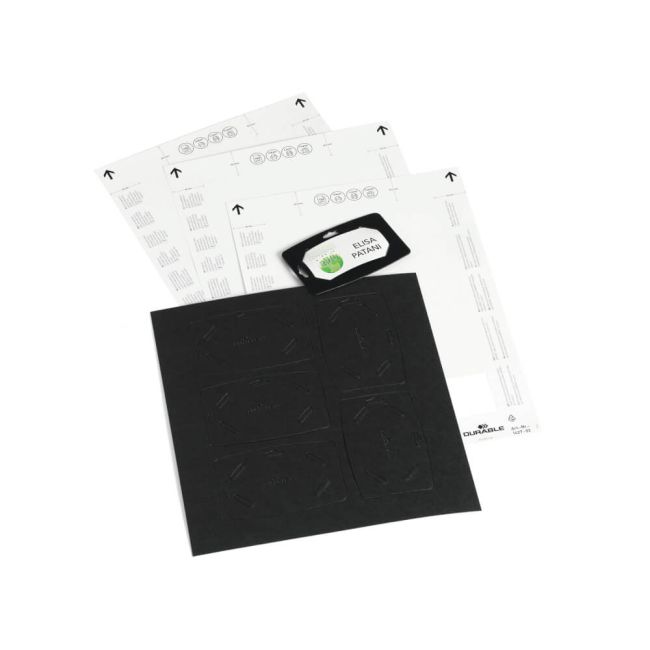 Durable Recycled Paper Name Badges with Inserts 40x75mm (Pack of 20) 827201 image 3