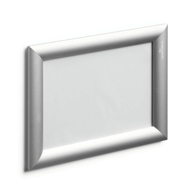 Durable Aluminium Snap Frame Notice Holder A5 Silver 479523 image 2