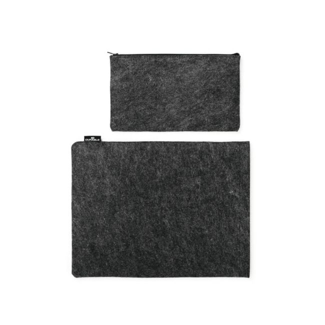 Durable Recycled Felt Protective Laptop Sleeve 13 Inch with Accessory Bag 507058 image 2