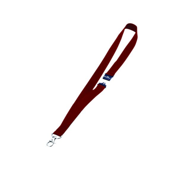 Durable Red Textile lanyard Pk10 image