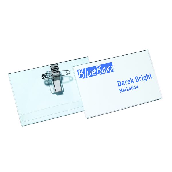 Durable Combi-Clip Badge 54mm X90mm image