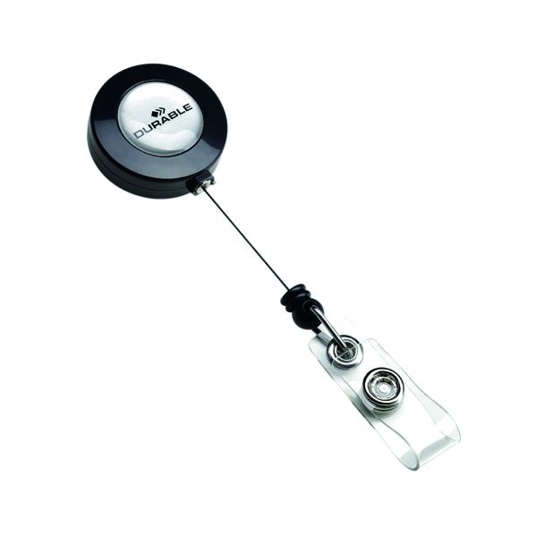 Durable Badge Reel Charcoal Pk10 image