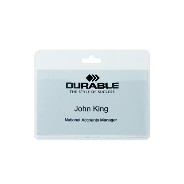 Durable Visitor Badge No Clip Pk50 image