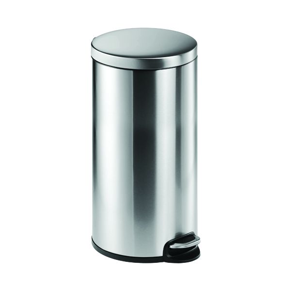 DURABLE SLESS STEEL PEDAL BIN 30L image