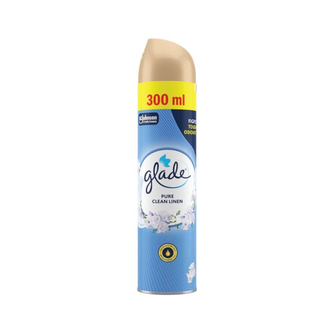 Glade Air Freshener Clean Linen 300ml (Pack of 12) 353256 image 1
