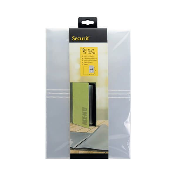 Securit A5 Menu Bk Cvr Inserts Pk10 image