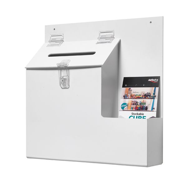 Deflecto Suggestion Box White image