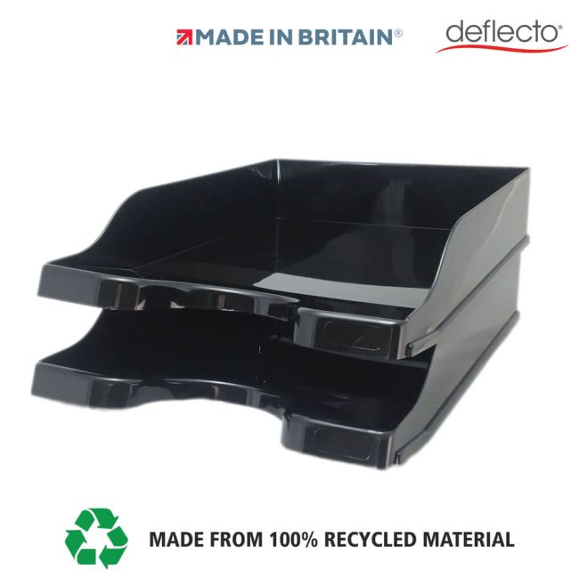 Deflecto Sustainable Desktop Starter Kit Black CP175RCBLK image 4