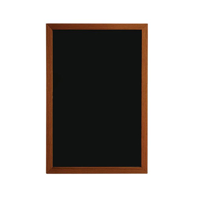 Deflecto Wall Mounted Chalkboard 400x600mm Teak WCB-40-60-TE image 2