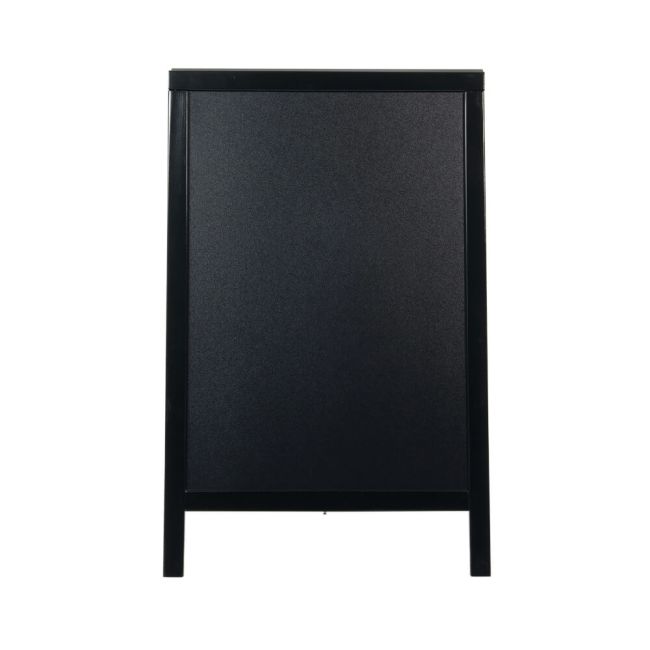 Deflecto Double Sided Pavement A Frame Chalkboard 850x545x560mm Black PACB-85-BLK image 1