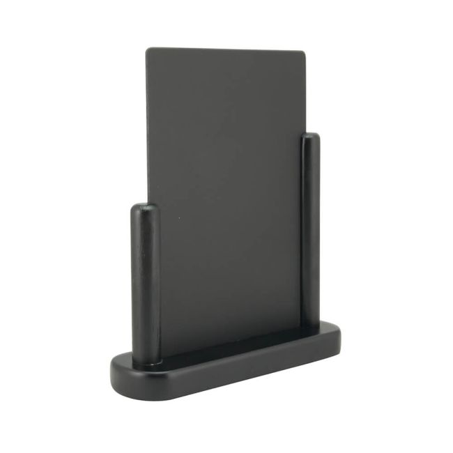 Deflecto Double Sided Small Countertop Chalkboard Information Display Black TCB-SM-BLK image 3