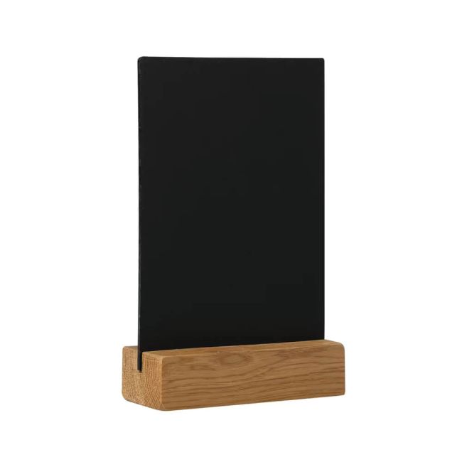Deflecto Double Sided A4 Countertop Chalkboard Information Display Dark Oak (Pack of 4) TCB-A4-OAKX4 image 2