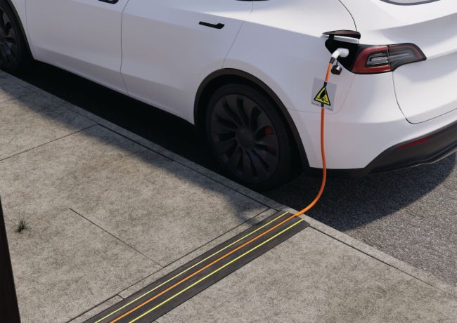 D-Line Ultra Cable Cover PVC Black 2m UCC-BLK image 2