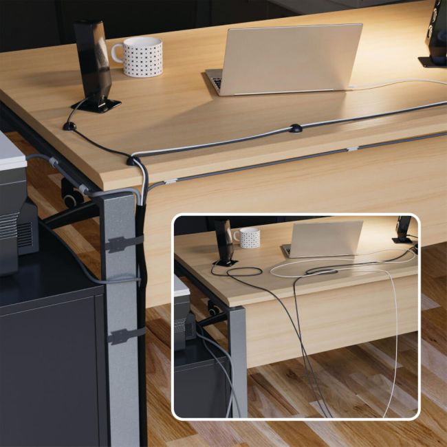D-Line Cable Tidy Kit 4-in-1 Cable Management Set CTKIT15 image 2
